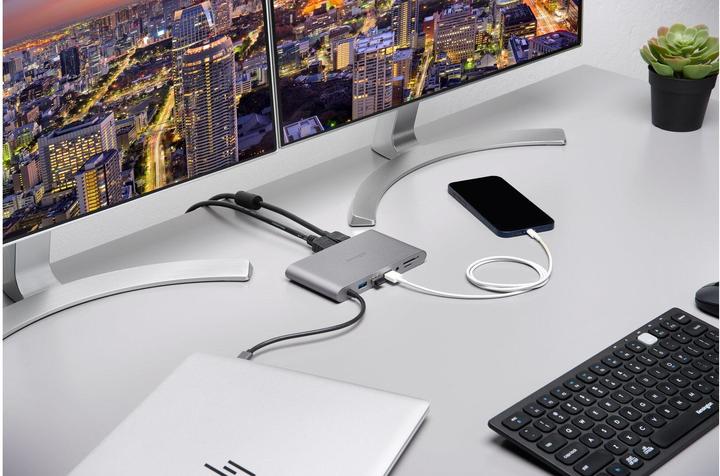 Actual product image Kensington UH1440p Mobile USB-C 8-in-1 Docking Station (USB-C, 3 Ports)