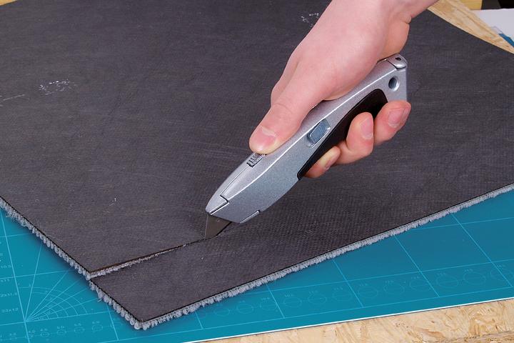 Produktbild wolfcraft Trapezklingen-Messer mit einziehbarer Klinge (Cutter)