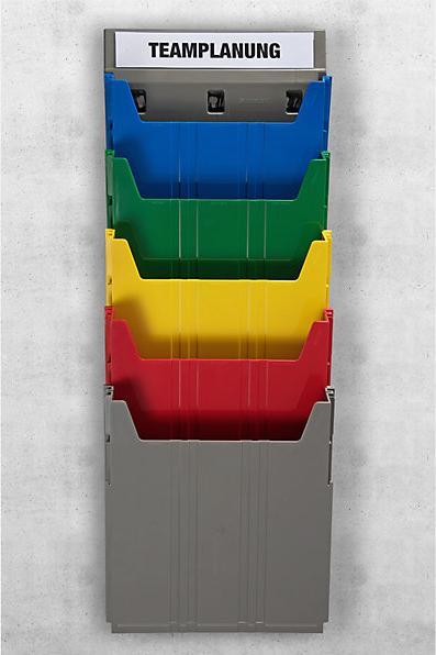 Actual product image Eichner BIG wall-mounted sorting system, for format A4, filling height 34 mm, blue (A4)