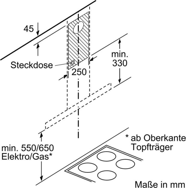 Image du produit Bosch Hausgeräte DWB96BC50 (Hotte murale)
