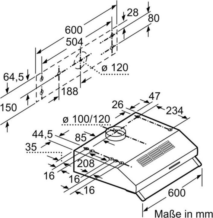 Image du produit Bosch Hausgeräte DUL62FA51 (Hotte à tiroir)