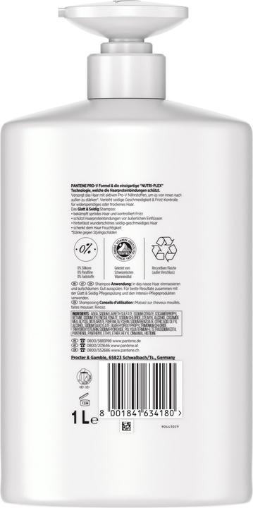Image du produit Pantene Pro-V Lisse et soyeux (1000 ml, Shampoing liquide)