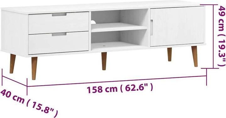 Actual product image VidaXL Burch (158 x 40 x 49 cm)
