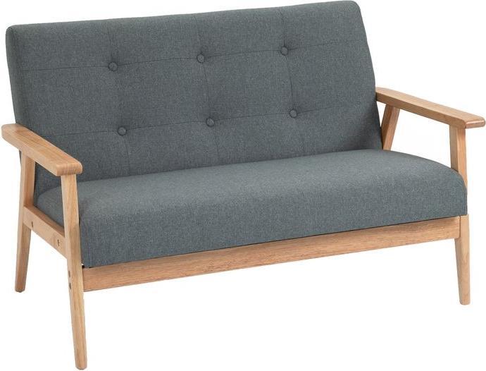 Immagine prodotto Swisshandel24 Divano doppio imbottito loveseat design compatto divano a due posti in tessuto divano a 2 posti in (2 posti)