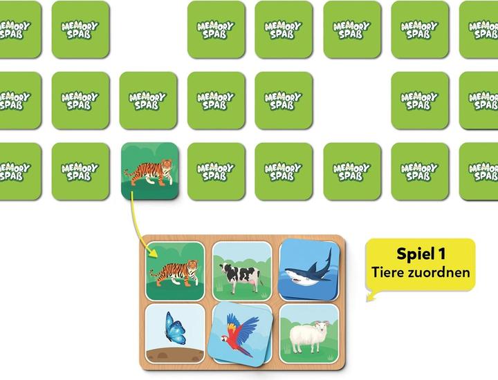 Actual product image Skillmatics Animal Kingdom Memory Fun, d (German)