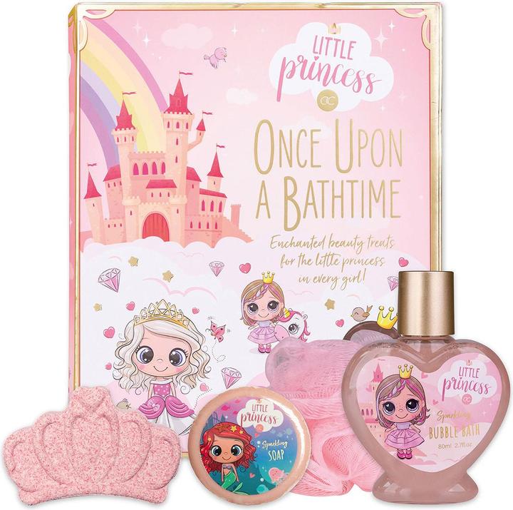 Produktbild Accentra Badeset LITTLE PRINCESS in wiederverwendbarer Geschenkbox in Buchform, inkl. 80ml Schaumbad, 50g Bad (Haarpflege set)