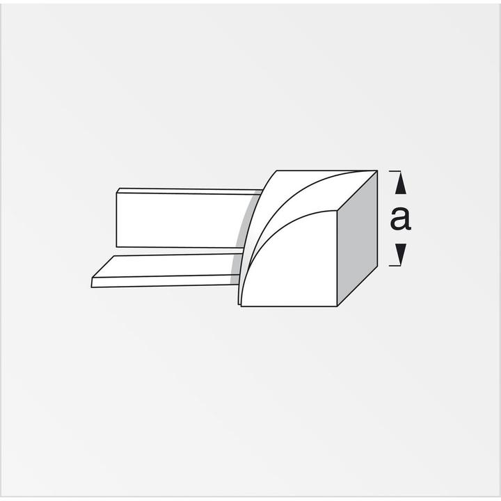 Produktbild Alfer Viertelkreis Innenecke ABS (9.50 cm)