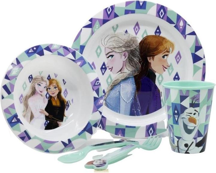 Melamine Plate Disney Frozen Dinner Set Tableware Frozen Plastic - Main Image