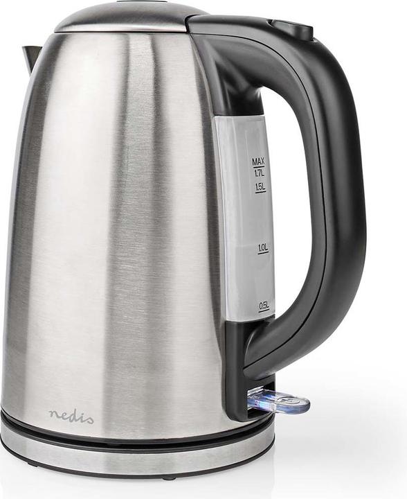 Actual product image Nedis Kettle - 360° rotating base - Concealed heating element - Strix control - Dry-boil protection - (1.70 l, EU plug)
