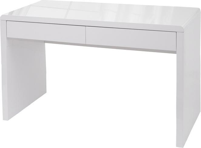 Produktbild Swisshandel24 Schreibtisch Schminktisch, Bürotisch Computertisch Arbeitstisch, Hochglanz Weiss 120x60cm (120 x 60 x 75 cm)