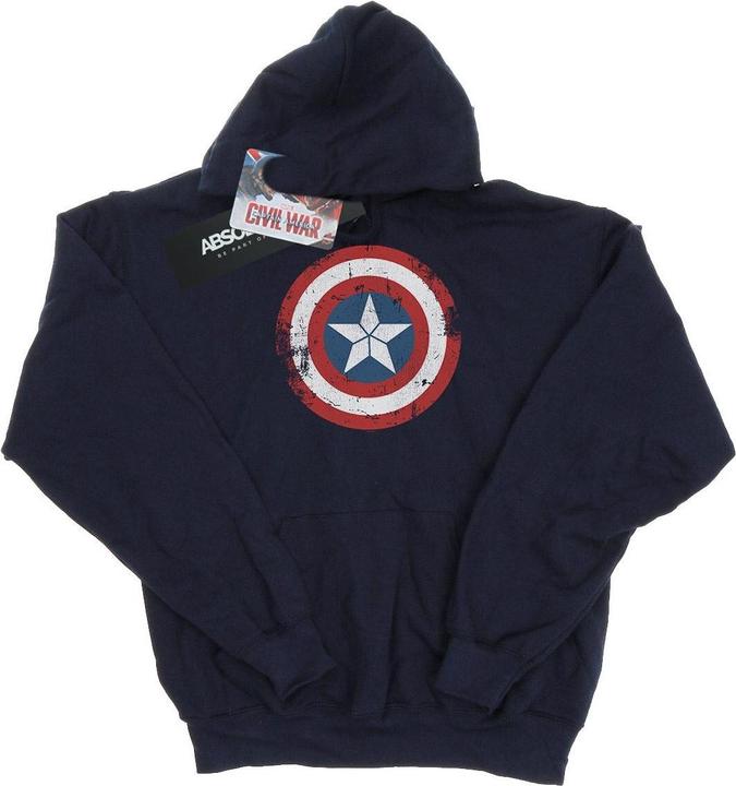 Produktbild Captain America Civil War Distressed Shield Kapuzenpullover (XL)