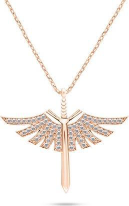 Actual product image Brilio Silver - Stylish bronze necklace Angel sword with zircons NCL144R