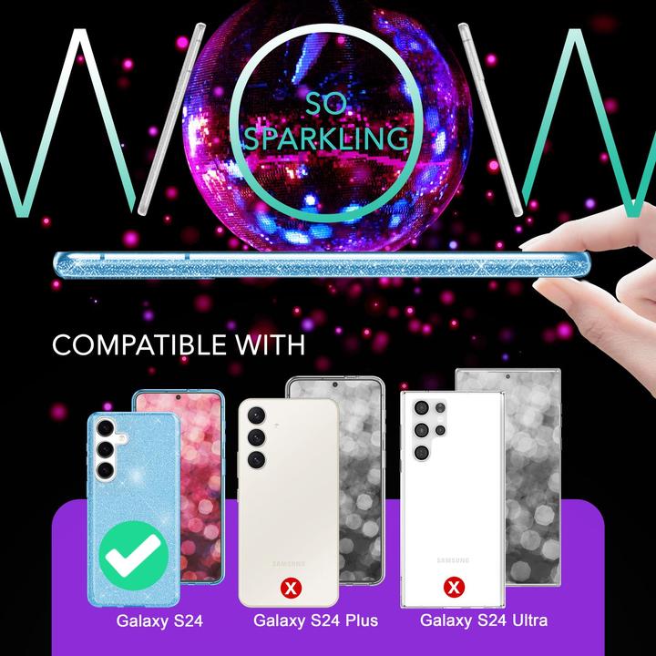 Produktbild Nalia Glitzer Hybrid Hülle (Samsung Galaxy S24)