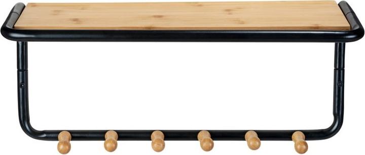 Image du produit Wenko Wandgarderobe Mod. Loft aus Stahlrohr und FSC®-zertifiziertem Bambus