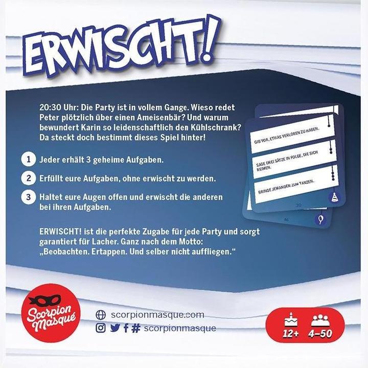 Produktbild Scorpion Masque LSMD0014 - Erwischt! - Kartenspiel, für 4 bis 50 Spieler, ab 12 Jahren (DE-Neuauflage) (Deutsch)