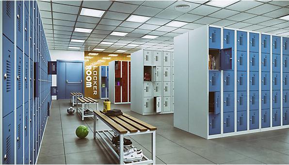 Image du produit eurokraft basic Armoire à casiers avec verrou rotatif pour cadenas, 10 casiers (80 cm, 180 cm)