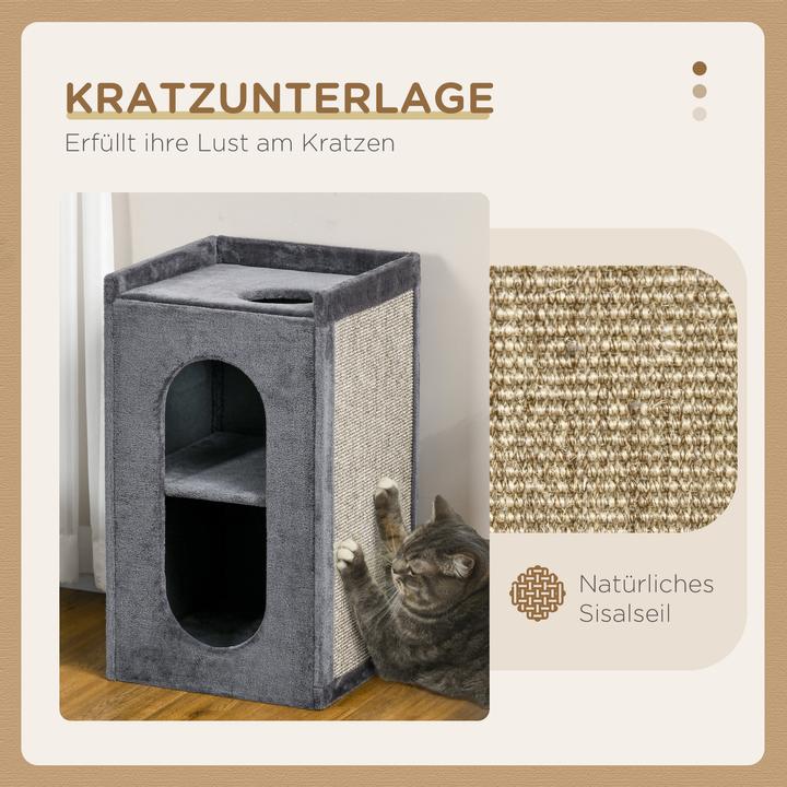 Immagine prodotto PawHut Tiragraffi per gatti (81 cm, Grigio)