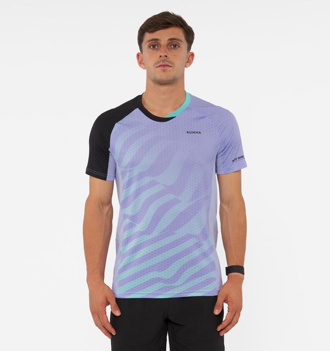 Actual product image Kuikma Men's Padel T-Shirt short sleeve - PTS 900 purple (XL)