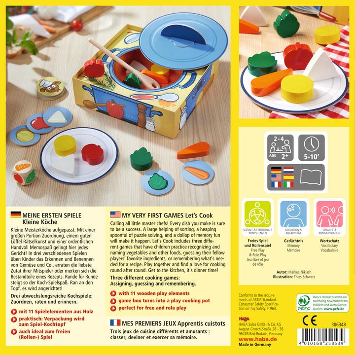 Image du produit Haba Mes premiers jeux - Petits chefs (Allemand, Espagnol, Français, Néerlandais, Italien, Anglais)