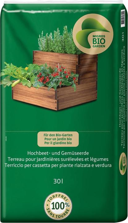 Migros-Bio Garden Hochbeet -und Gemüseerde (30 l, Erde ohne Torf)