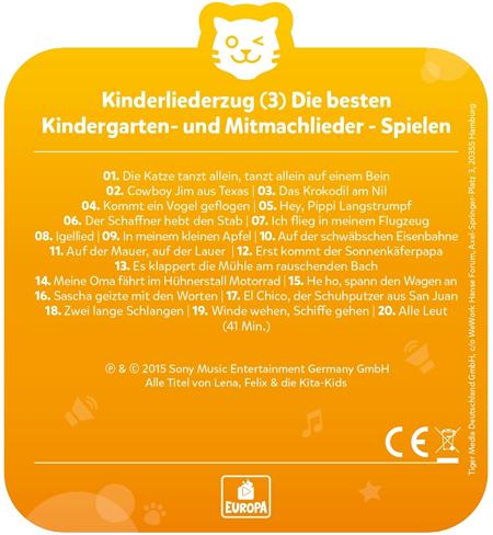 Image du produit Tigermedia Train de chansons pour enfants - Épisode 3 : Les meilleures chansons de maternelle - Jouer (Allemand)
