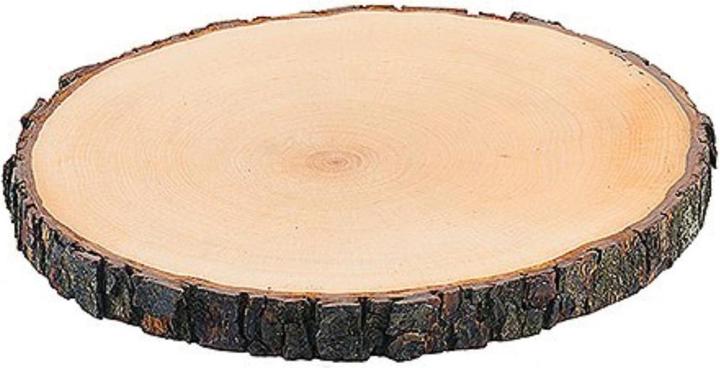Contacto Planche d'écorce ronde ø27-30cm Épaisseur : 2cm, frêne laqué