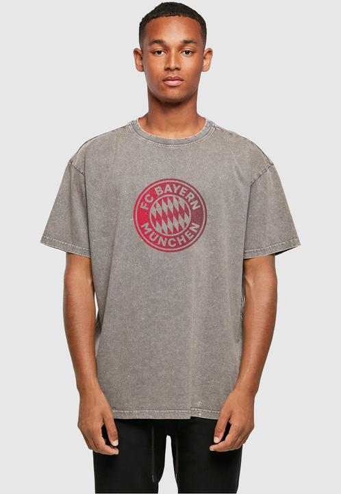 Produktbild FC Bayern München Logo GR Acid Washed Heavy Oversize Tee - 116965 (M)