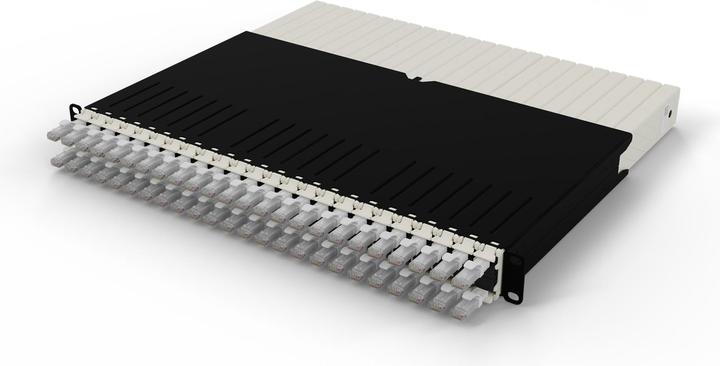 Produktbild PATCHBOX one / 8RU / Cat 6A, UTP, 0.8 m, Weiss (U/UTP, CAT6a, 0.80 m)
