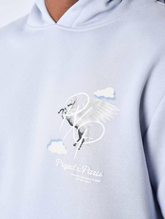 Immagine prodotto Project X Paris Felpa con cappuccio con motivo di nuvole di pegaso (M)