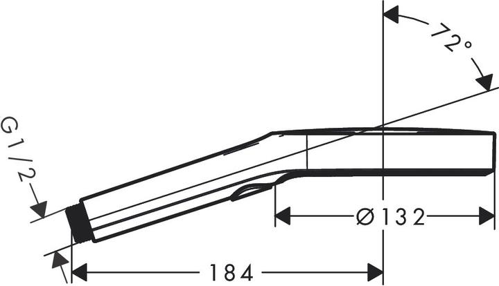 Actual product image hansgrohe Rainfinity 130 3 jet types (3 Beam types, 14 l/min)