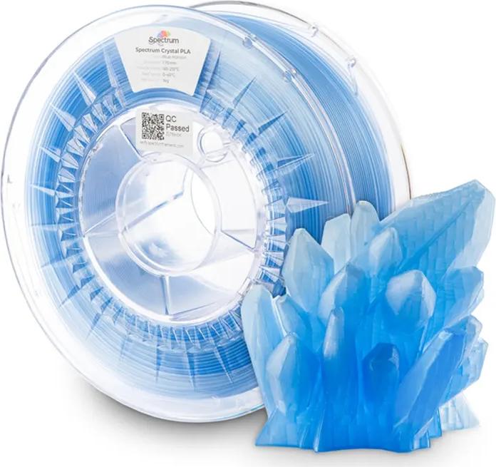 Image du produit Filament PLA Crystal Blue Horizon 1kg 1.75mm (PLA, 1.75 mm, Bleu)