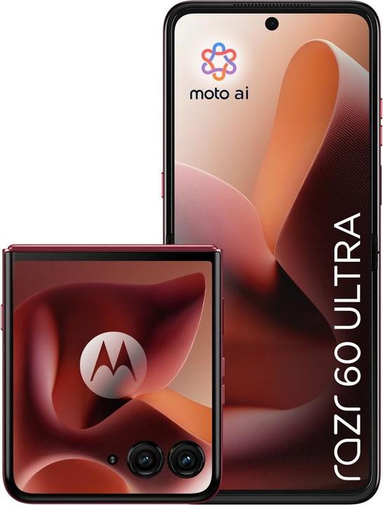 Productafbeelding Motorola Razr 60 Ultra (512 GB, Pantone Rio Rood, 6.96", SIM + eSIM, 50 Mpx, 5G)