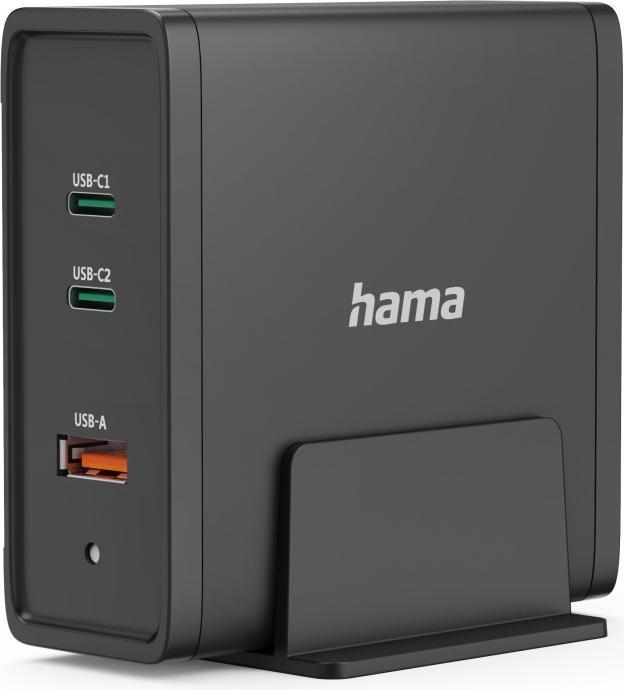 Produktbild Hama Universal-USB-C-Ladestation, GaN, 3 Ports, Power Delivery (PD), 5-28V/140W (140 W)