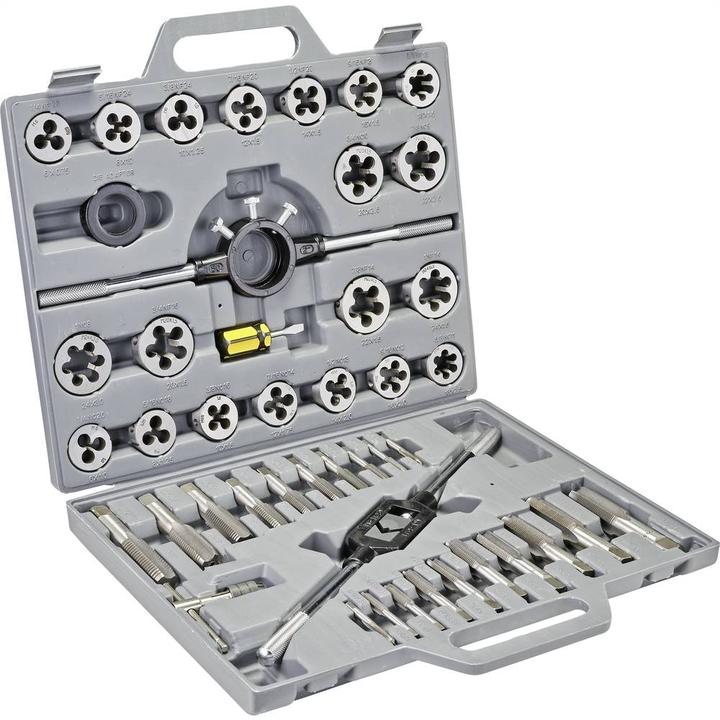 Image du produit Toolcraft Jeu de filières et tarauds de 45 pièces