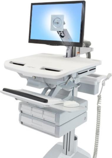 Actual product image Ergotron Trolley for LCD display/keyboard/mouse/CPU/notebook/barcode scanner (open architec