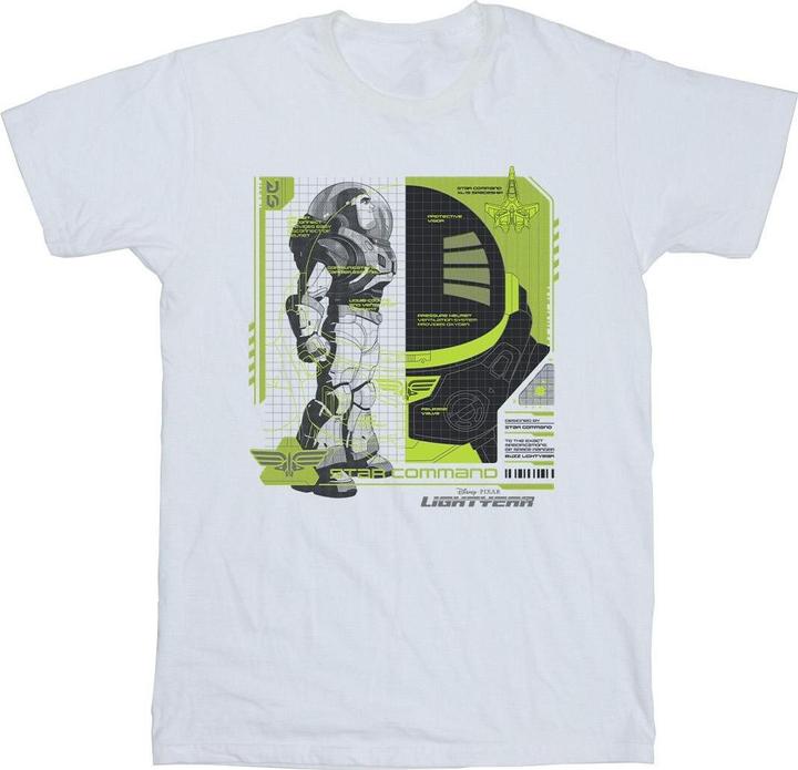 Actual product image Disney Girls Lightyear Buzz Tech Panel Cotton T-Shirt (140, 146)