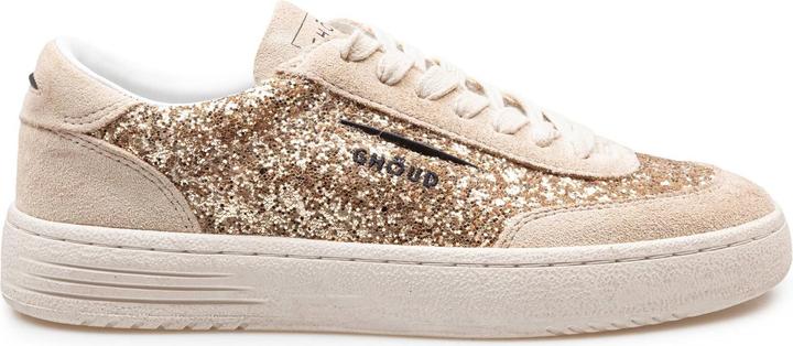 Ghoud lido suede and glitter sneakers color sand/gold (42)
