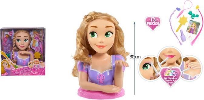 Image du produit Disney Princess Tête coiffante Rapunzel