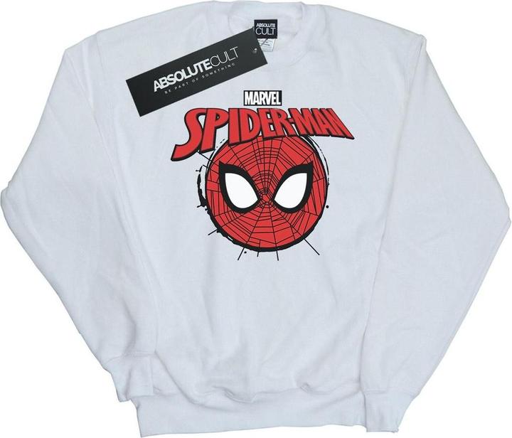 SpiderMan Logo Head Sweatshirt Mädchen