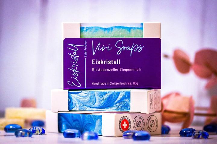 Produktbild Vivi Soaps Eiskristall Ziegenmilchseife (Hartseife)