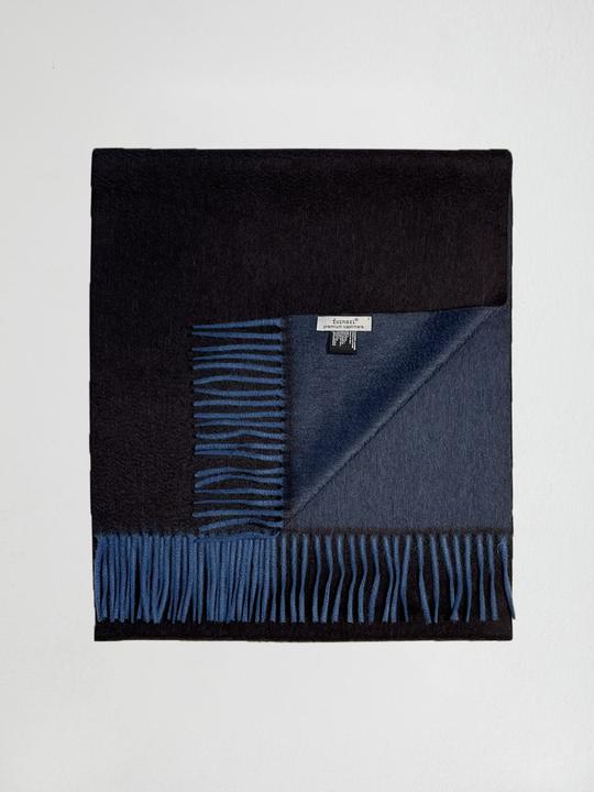 Image du produit Furnari 100% cachemireÉcharpe marron foncé/bleu jean