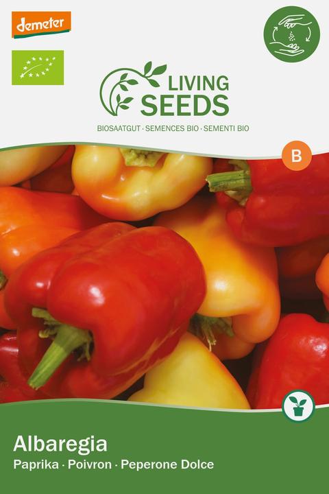 Actual product image Living Seeds Paprika, Albaregia (Vegetable seeds)