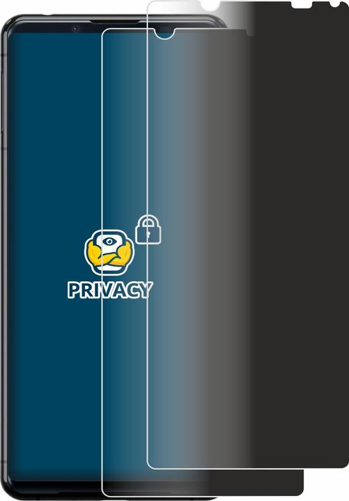 Productafbeelding BROTECT Anti-spionnetje privacyfolie Beschermfolie tegen blauw licht (2 Stuk, Sony Xperia 5 II)