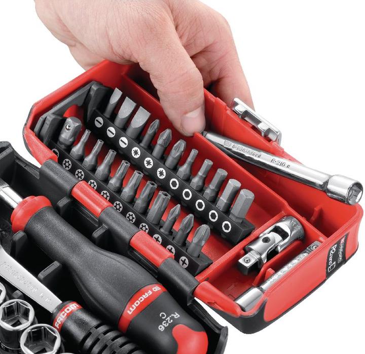 Produktbild Facom Steckschlüsselsatz metrisch 1/ (11 mm, 14 mm, 7 mm, 8 mm, 6 mm, 9 mm, 12 mm, 13 mm, 10  mm, 5 mm, 4 mm)