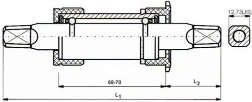 Produktbild Neco -Tretlager BSA V119/25