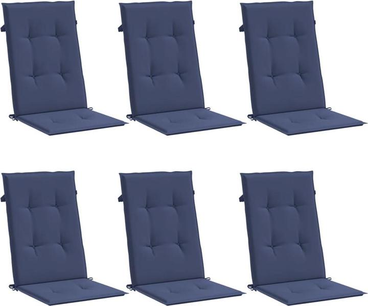 Immagine prodotto VidaXL Hochlehner-Auflagen 6 Stk. Stoff (120 x 50 x 3 cm)