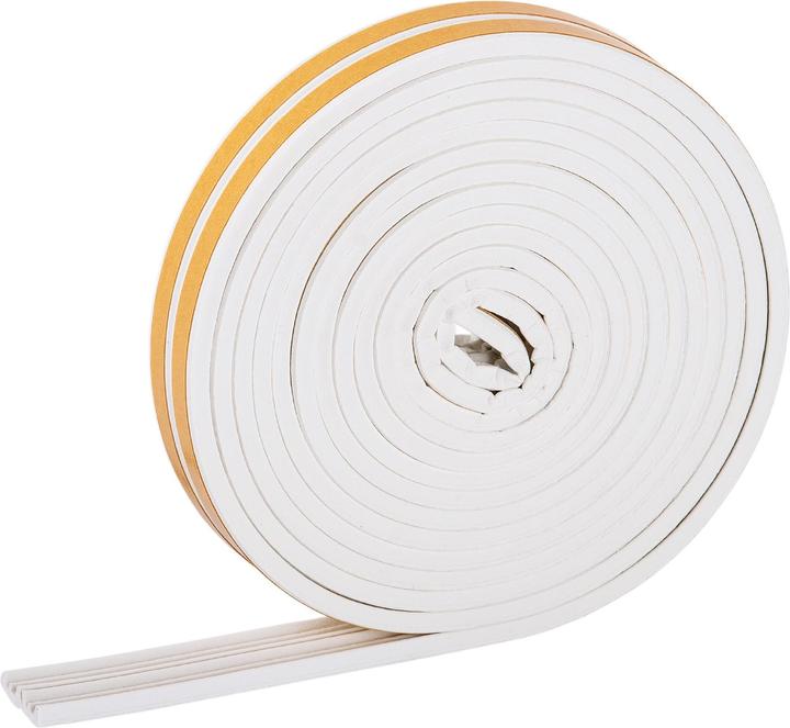 Actual product image Helpmate Türdichtung, selbstklebendes E-Profil, 18 m, weiss