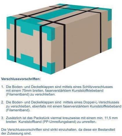 Image du produit Transpak Carton pour marchandises dangereuses Approbation 4 plis 2 parois dimensions 430x310x300mm capacité (10 x)