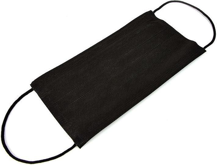 Image du produit Teqler Masques chirurgicaux avec bandes élastiques noir (Classe de protection II, 50 x)