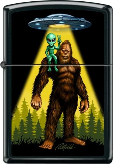 Actual product image Zippo Rick Rietveld Bigfoot Alien Limited